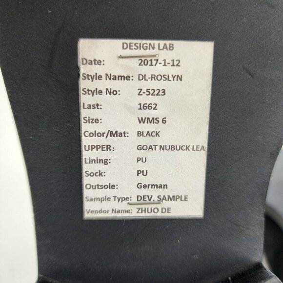 Design Lab Lord & Taylor Roslyn Studded Loafers Nubuck Leather Black Size 6 NWOB - Picture 10 of 11